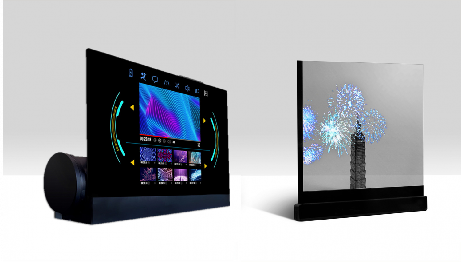 可卷式、折迭性、高透明